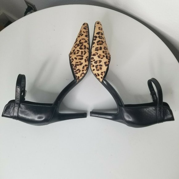 Franco Sarto Dandy Calf Hair D’Orsay Leopard pumps - Picture 6 of 8